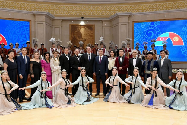 Sadır Japarovun adından İlham Əliyevin şərəfinə rəsmi qəbul təşkil edilib